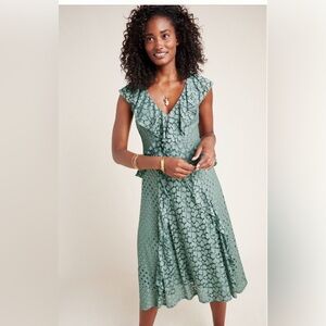 Anthropologie Antoinette Ruffled Dress